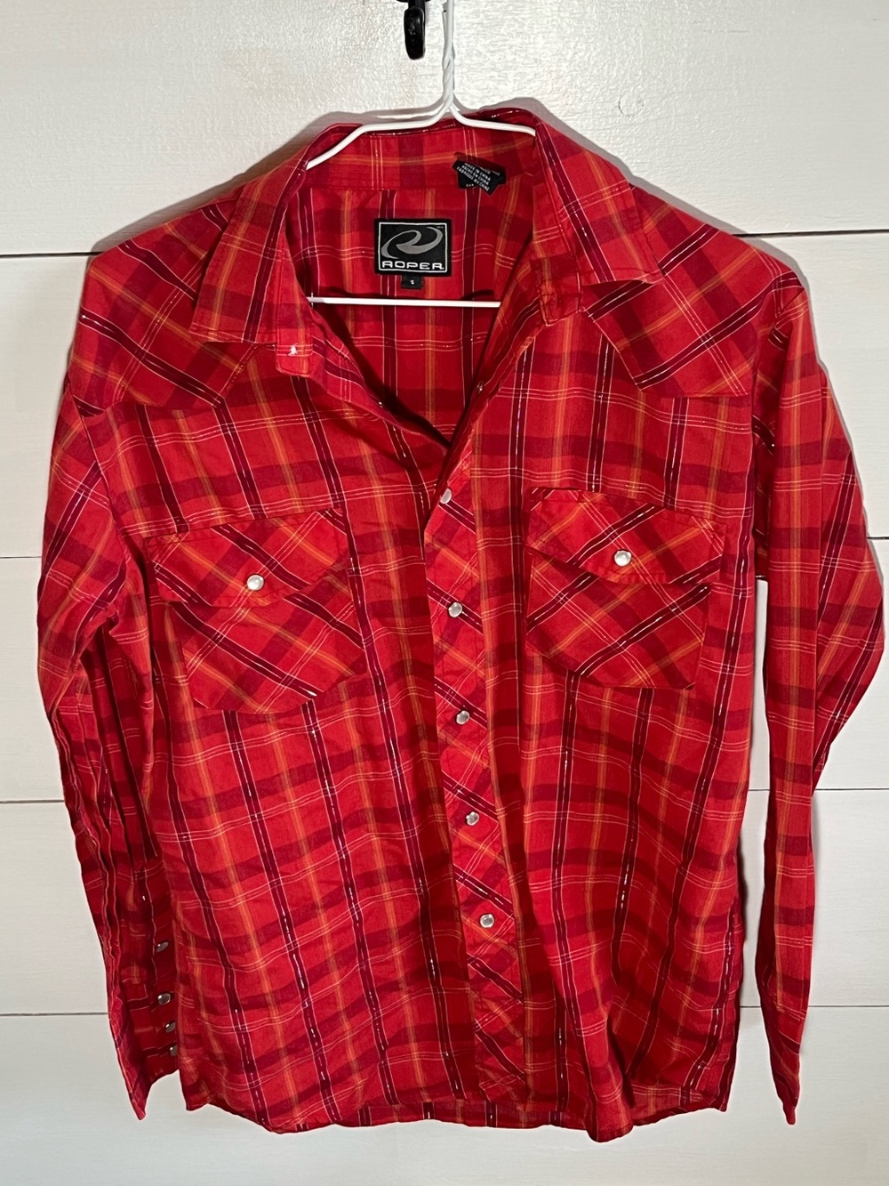 Roper Women’s Red Plaid Western Snap Shirt